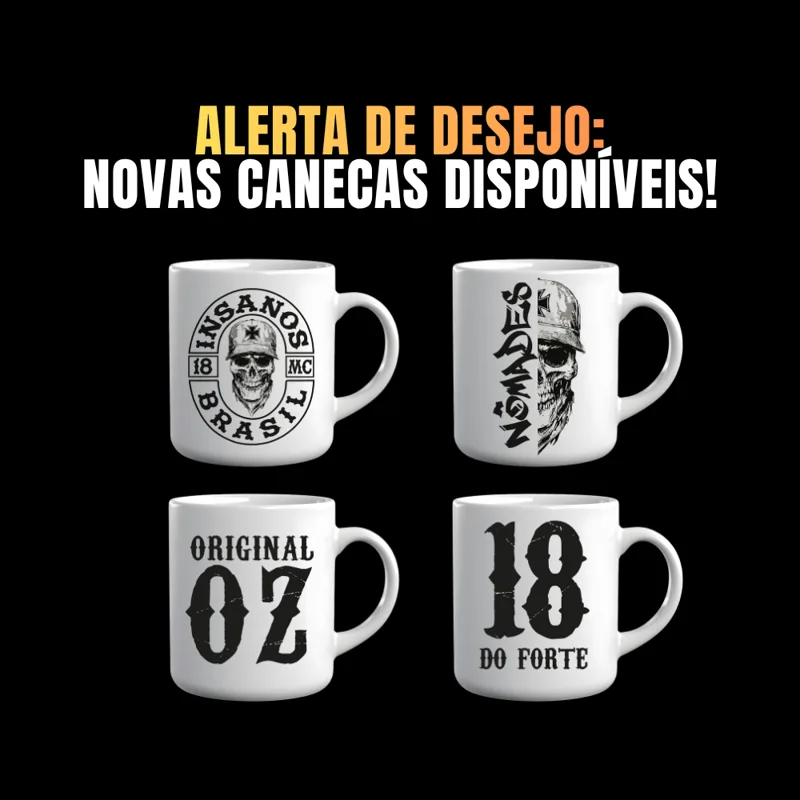 Alerta de desejo: novas canecas