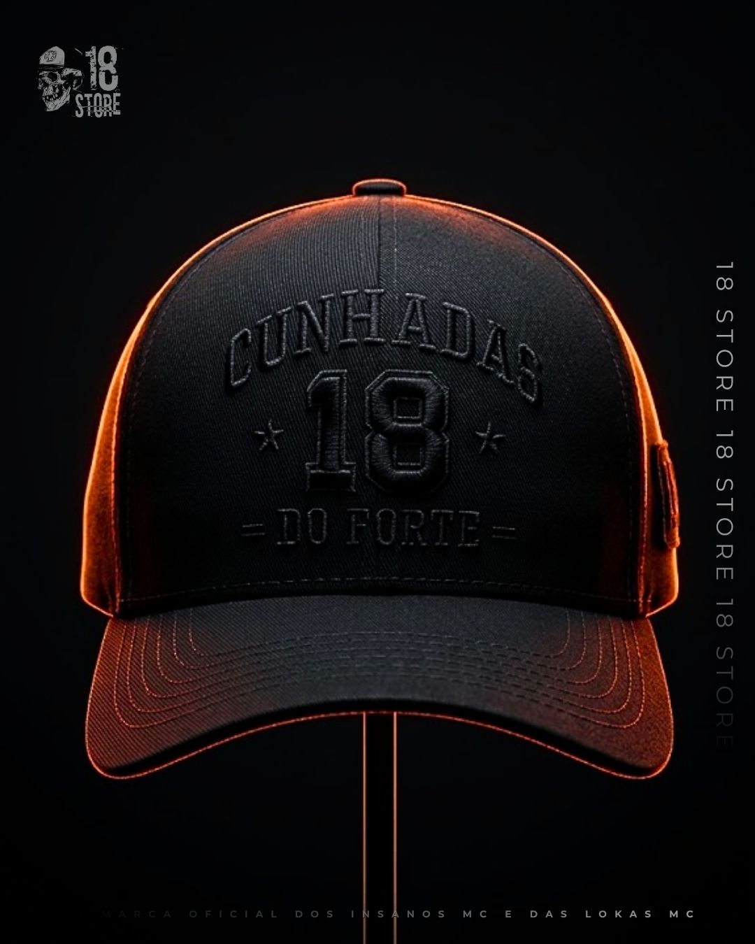 Boné 18 Do Forte Cunhadas – All Black