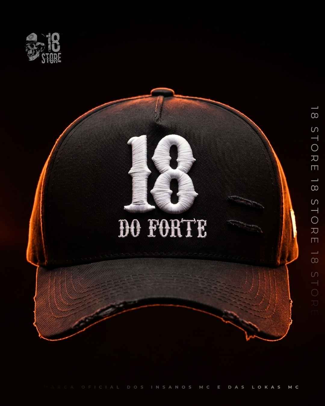 Boné 18 Do Forte – Branco Fitinha