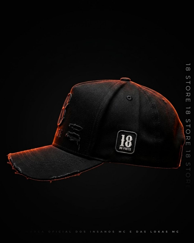Boné 18 Do Forte – All Black